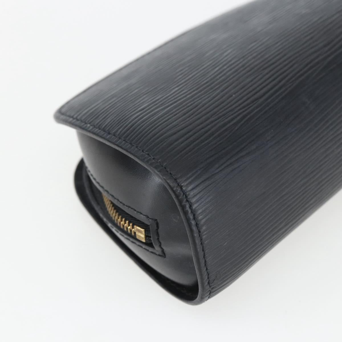 LOUIS VUITTON Epi Dauphine PM Pouch Black M48442 LV Auth 170622