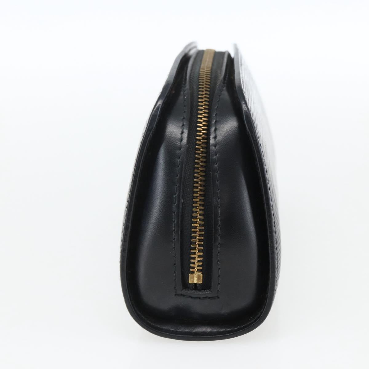 LOUIS VUITTON Epi Dauphine PM Pouch Black M48442 LV Auth 170622