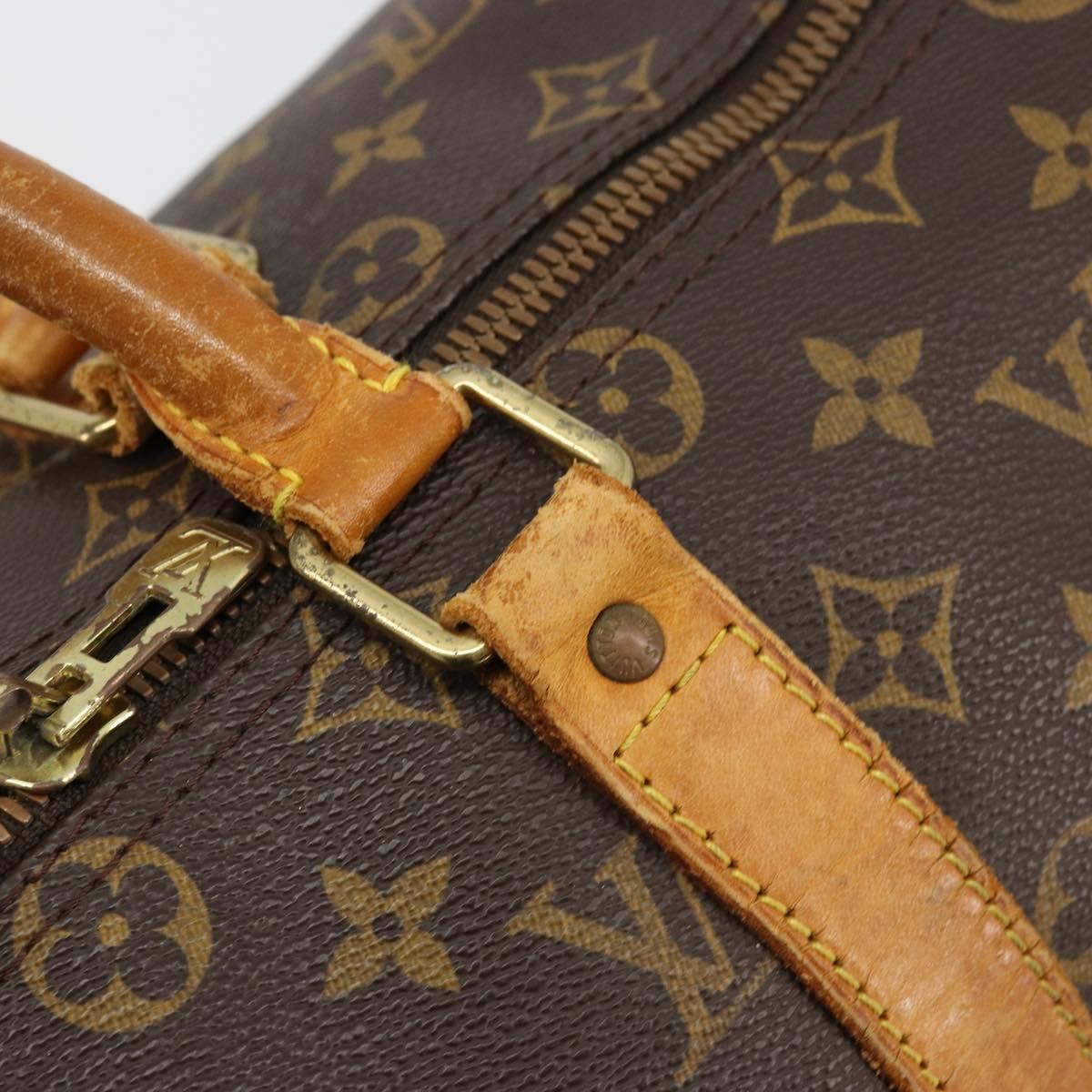 LOUIS VUITTON Monogram Keepall Bandouliere 45 Boston Bag M41418 LV Auth 170629