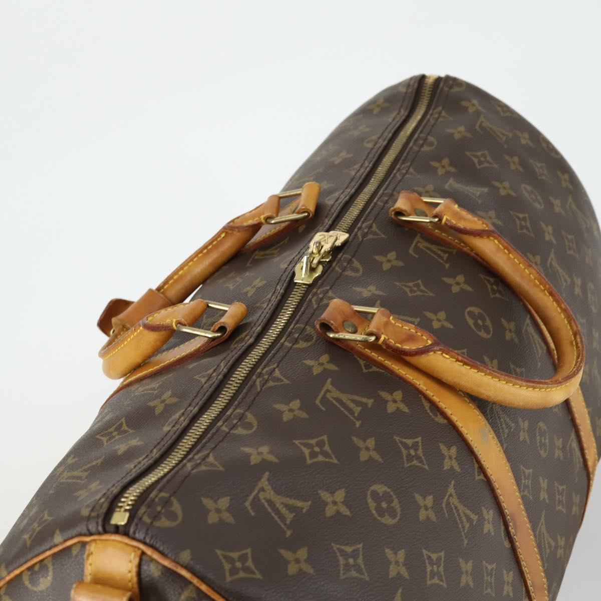 LOUIS VUITTON Monogram Keepall Bandouliere 50 Boston Bag M41416 LV Auth 170630