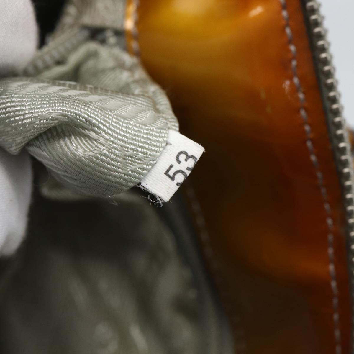 PRADA Tote Bag Nylon Light Blue Silver Auth 170632