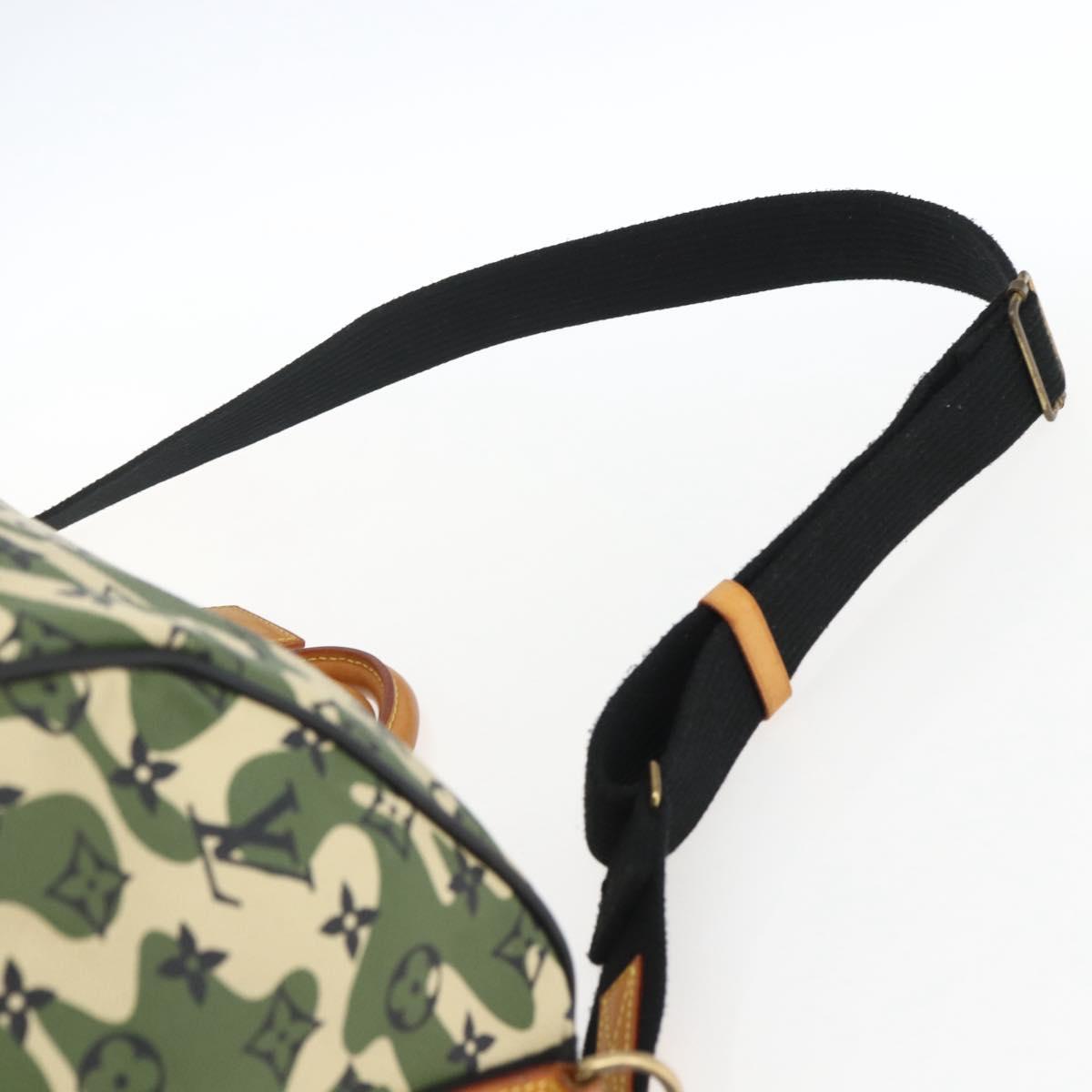 LOUIS VUITTON Camouflage Keepall Bandouliere 55 Bag M95774 LV Auth 170663SM