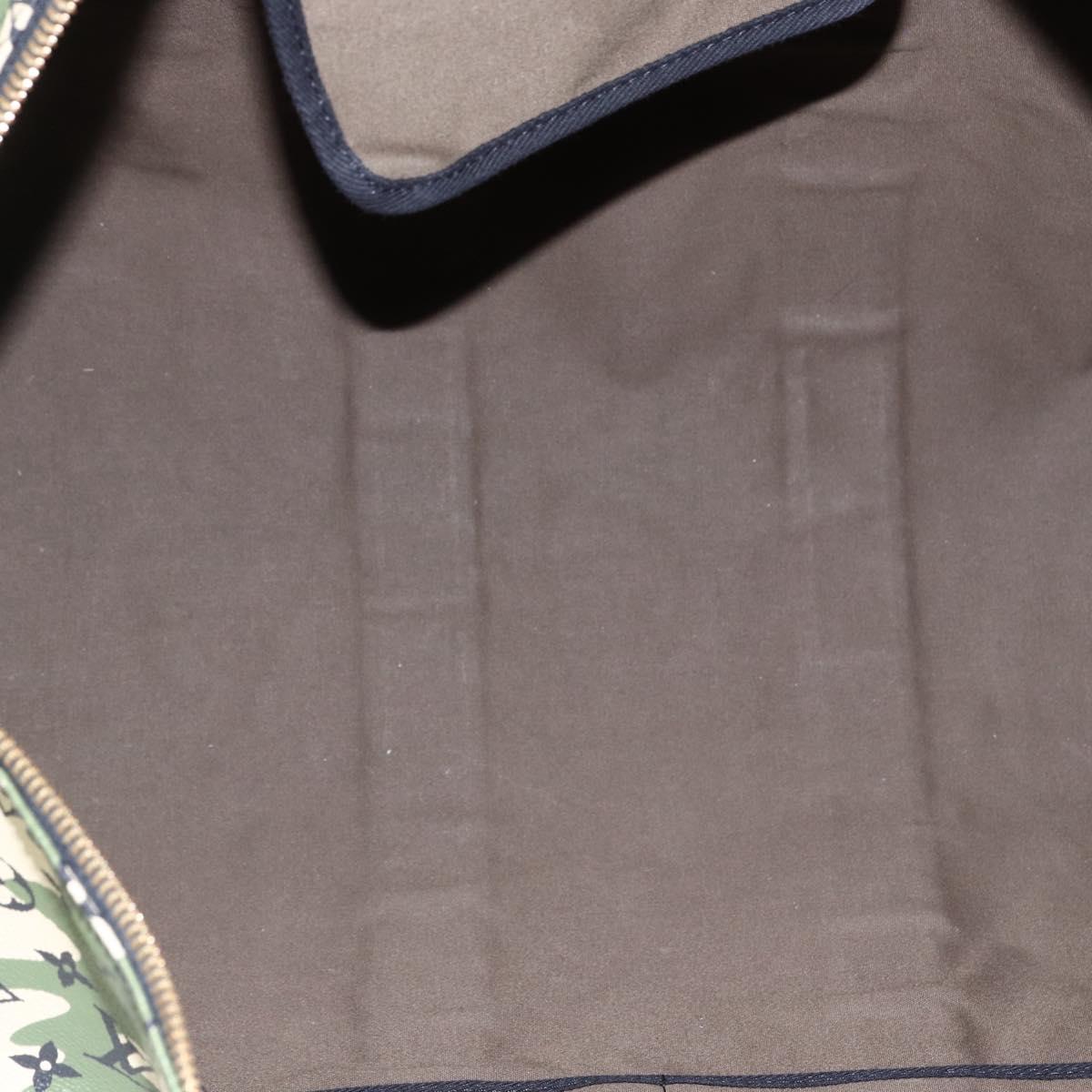 LOUIS VUITTON Camouflage Keepall Bandouliere 55 Bag M95774 LV Auth 170663SM