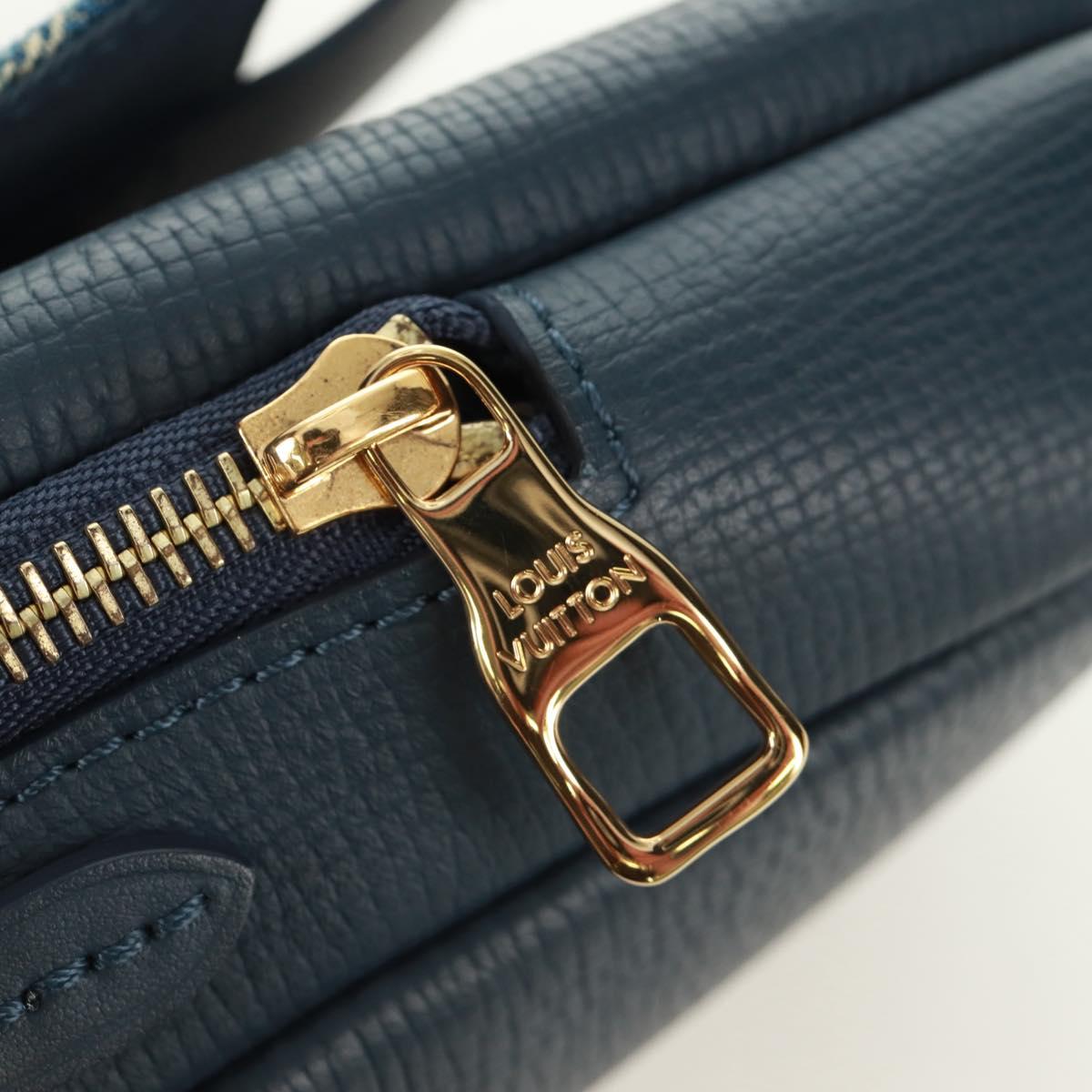 LOUIS VUITTON Monogram Denim LV MADE Double Phone Pouch M81060 LV Auth 170667SM