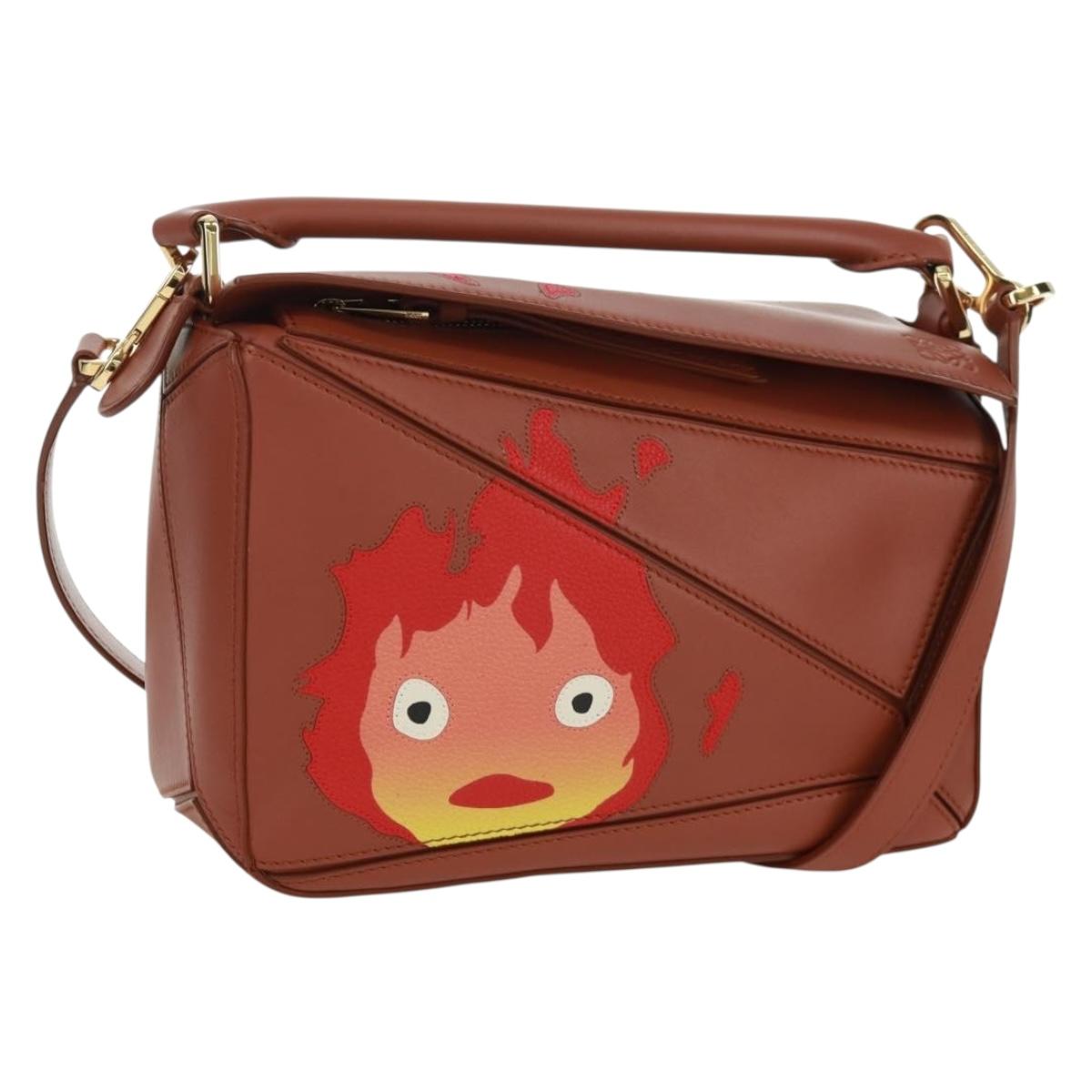 LOEWE Small Puzzle Studio Ghibli Howl's Moving Castle Calcifer Auth 170668SM