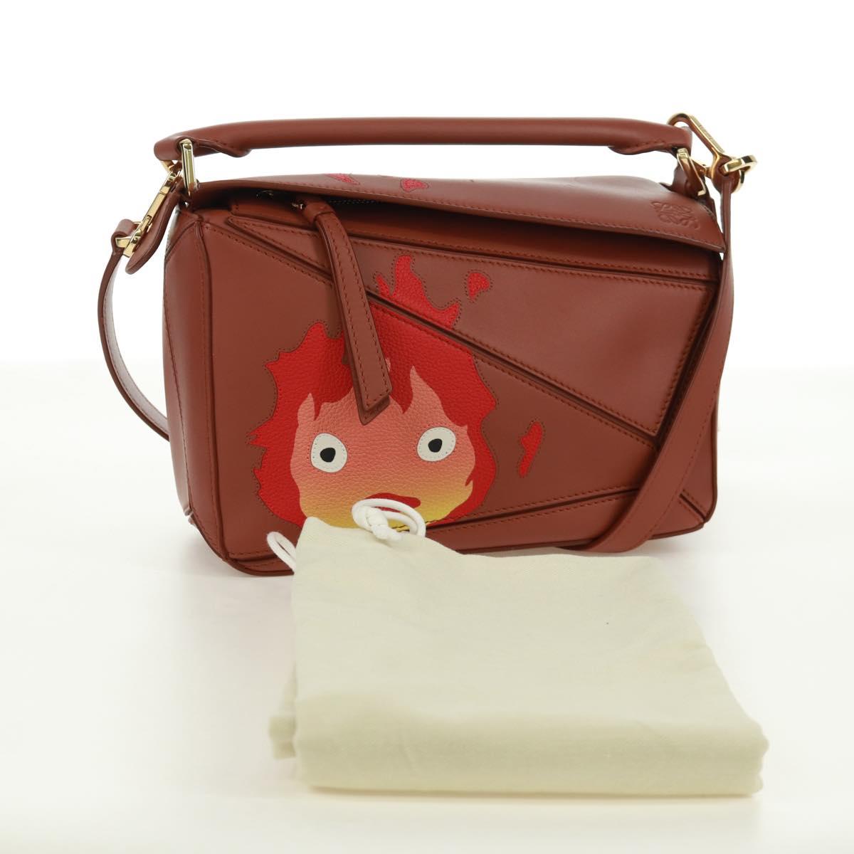 LOEWE Small Puzzle Studio Ghibli Howl's Moving Castle Calcifer Auth 170668SM