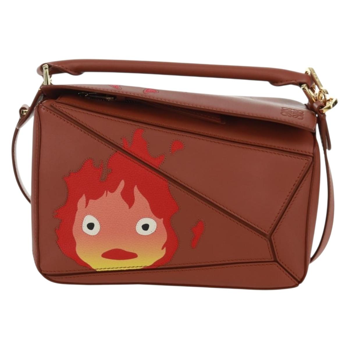 LOEWE Small Puzzle Studio Ghibli Howl's Moving Castle Calcifer Auth 170668SM