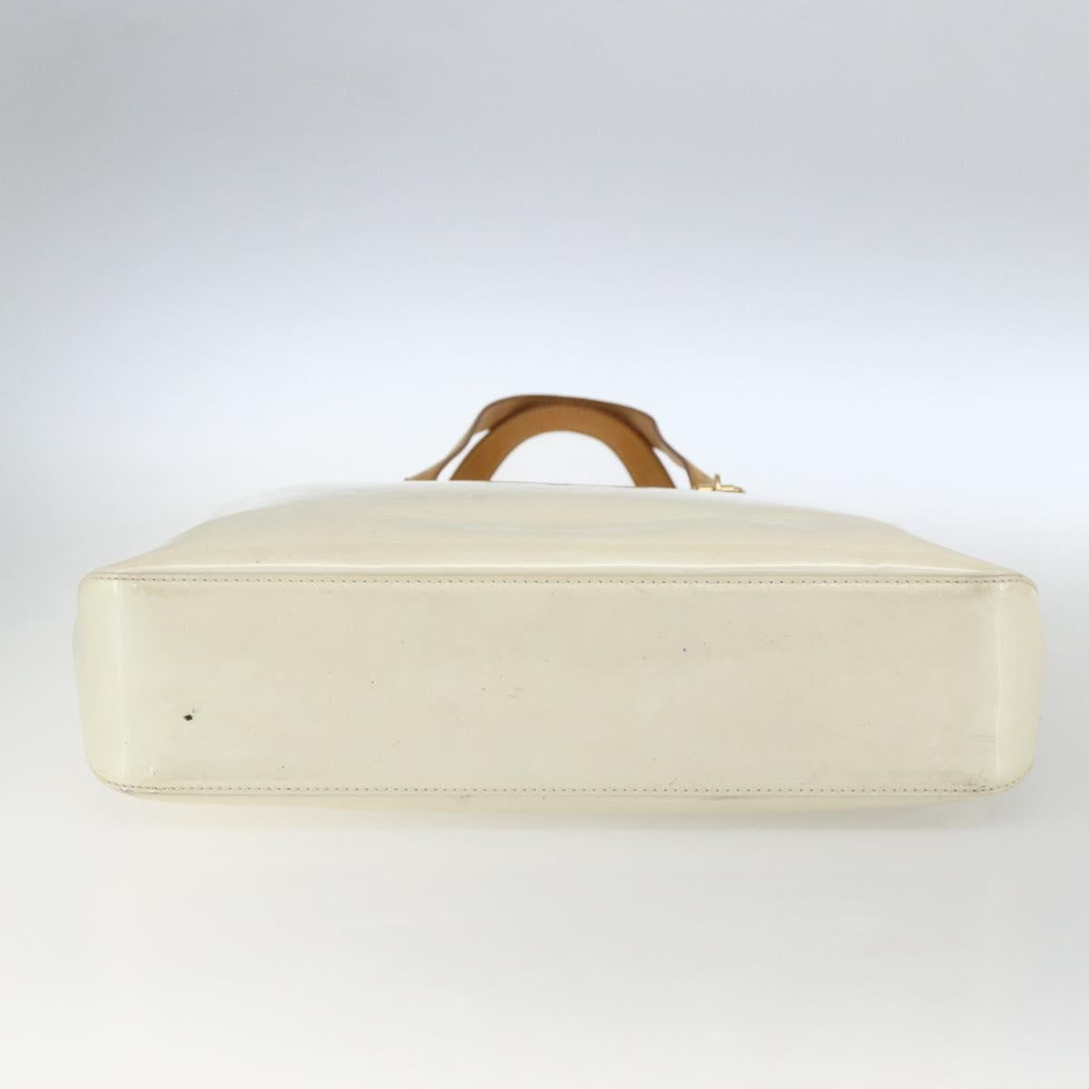 LOUIS VUITTON Monogram Vernis Brentwood Shoulder Bag Perle M91512 LV Auth 170681