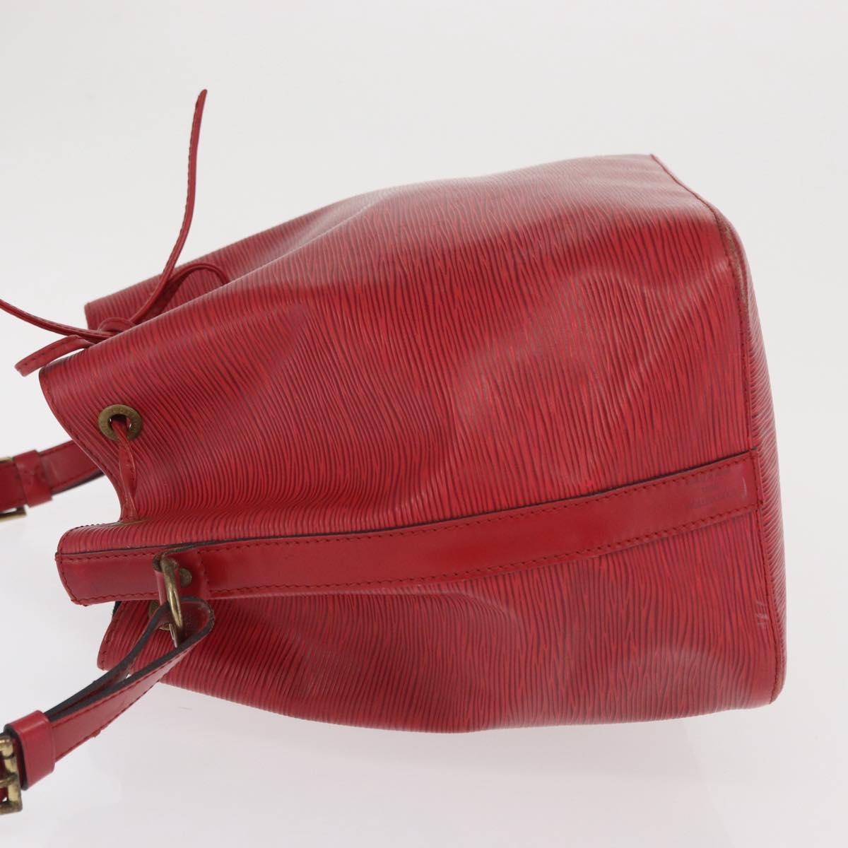 LOUIS VUITTON Epi Petit Noe Shoulder Bag Red M44107 LV Auth 170694