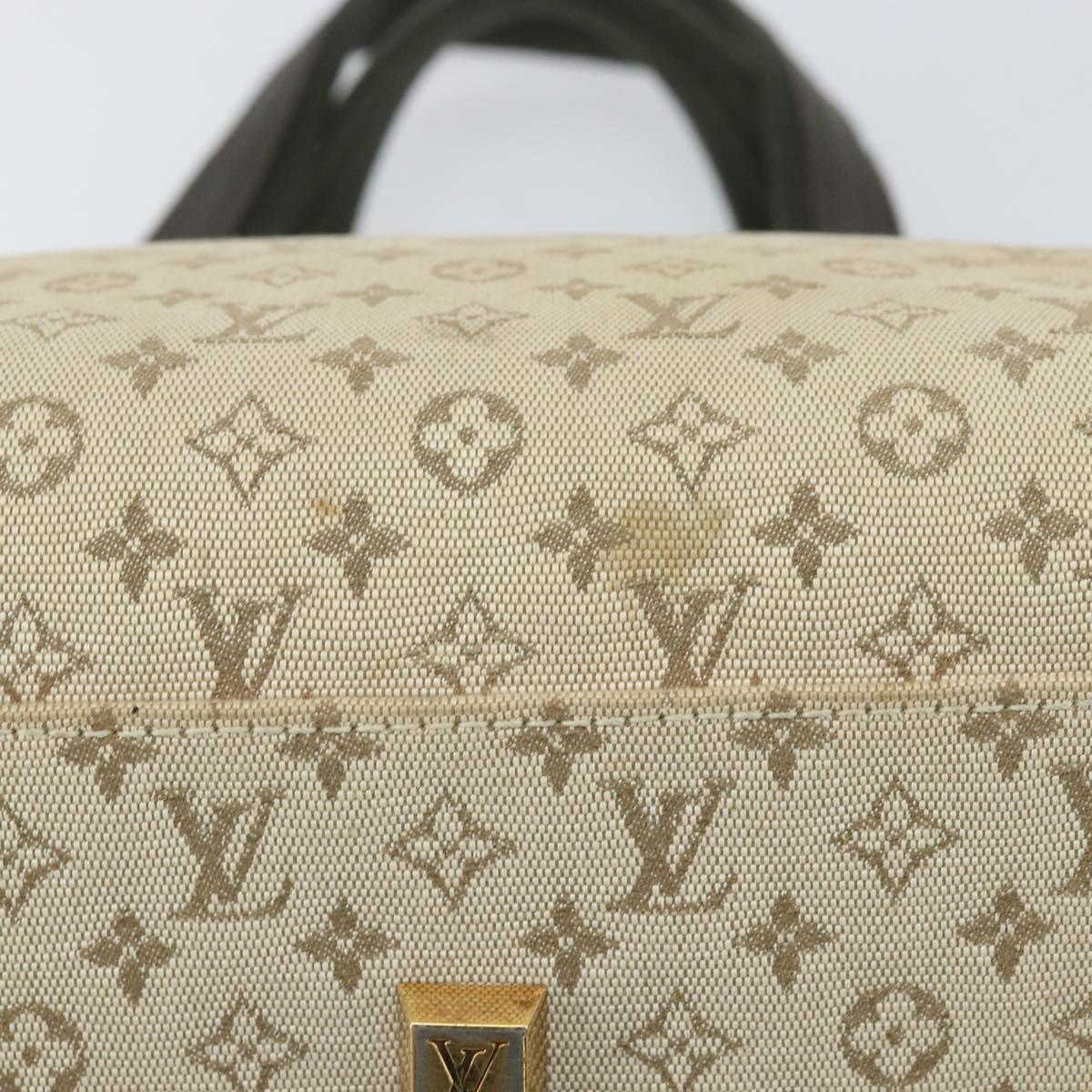 LOUIS VUITTON Monogram Mini Josephine GM Hand Bag Khaki M92310 LV Auth 170702