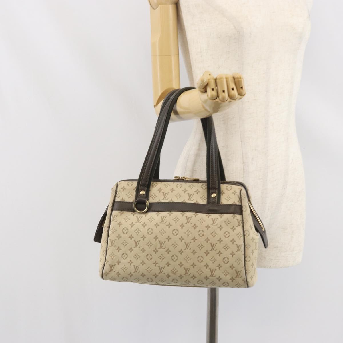 LOUIS VUITTON Monogram Mini Josephine GM Hand Bag Khaki M92310 LV Auth 170702