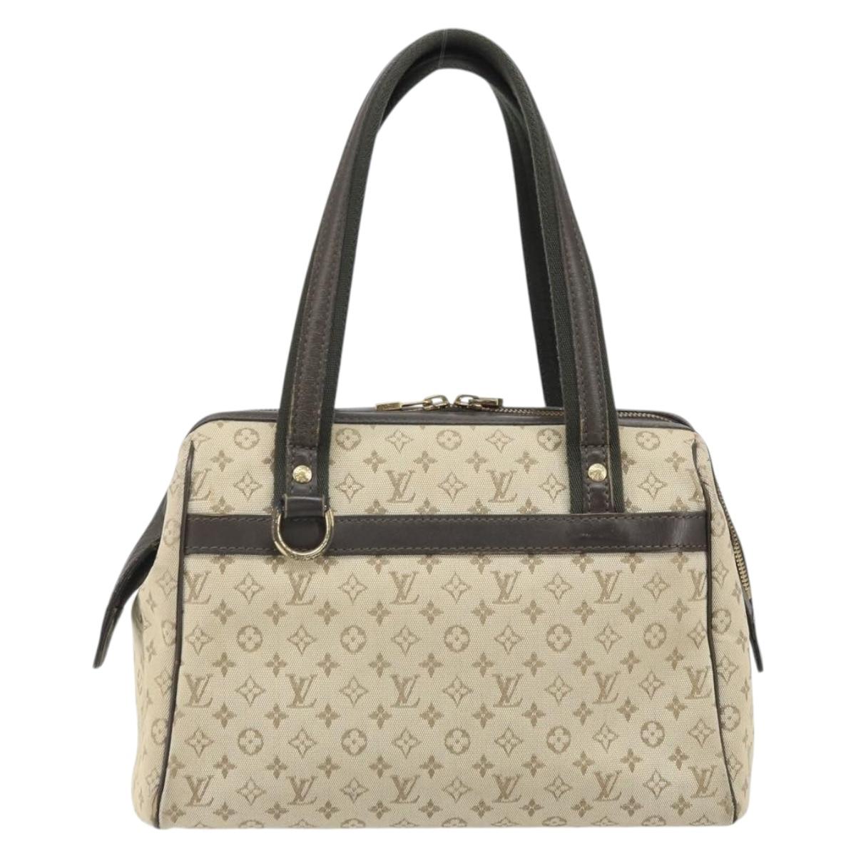 LOUIS VUITTON Monogram Mini Josephine GM Hand Bag Khaki M92310 LV Auth 170702