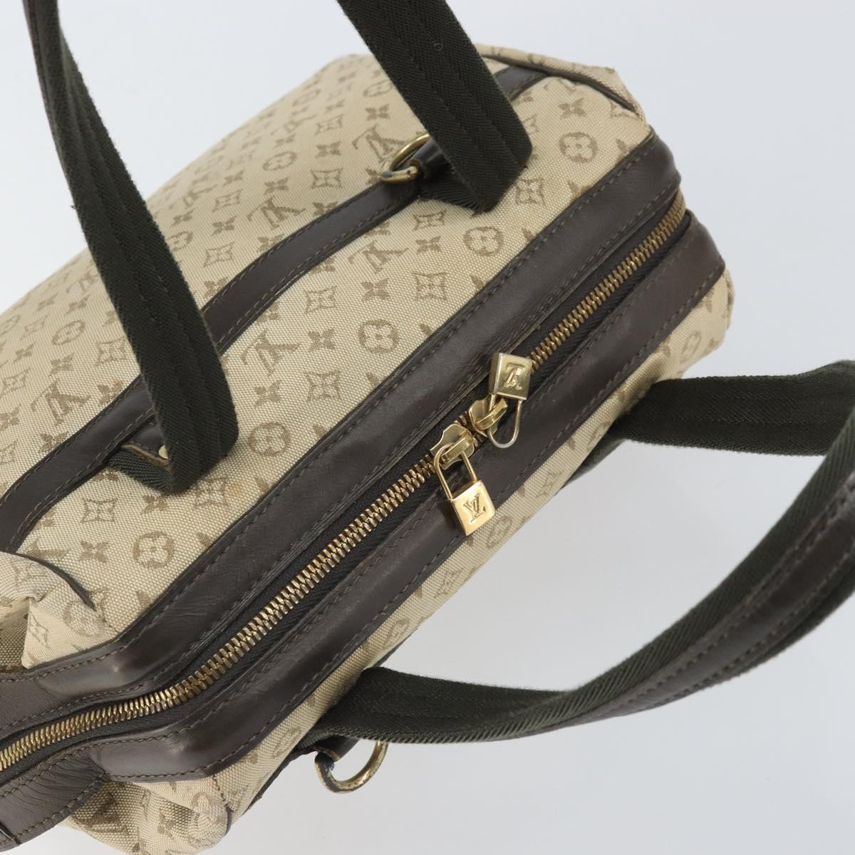 LOUIS VUITTON Monogram Mini Josephine GM Hand Bag Khaki M92310 LV Auth 170702