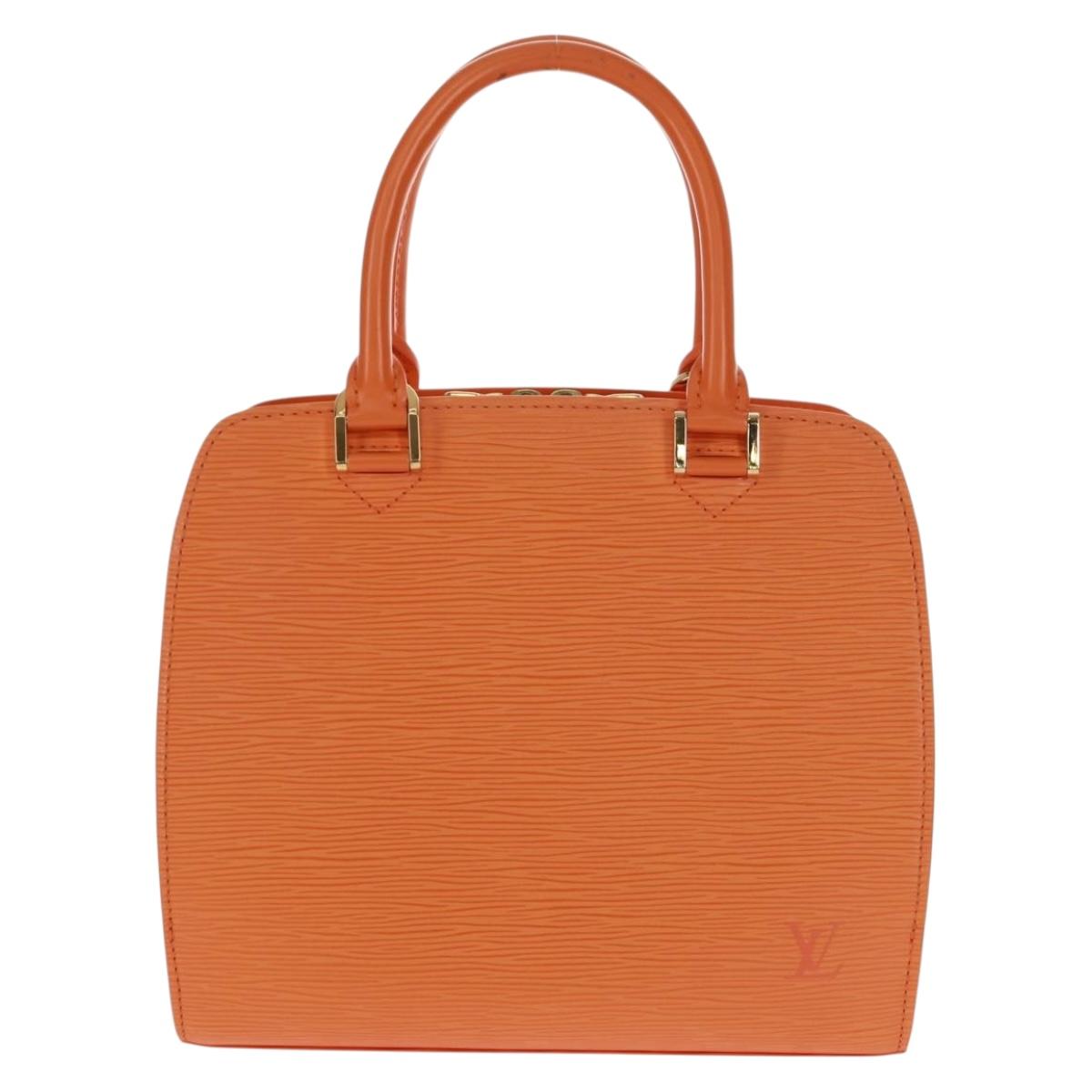 LOUIS VUITTON Epi Pont Neuf Hand Bag Orange Mandarin M5205H LV Auth 170709V