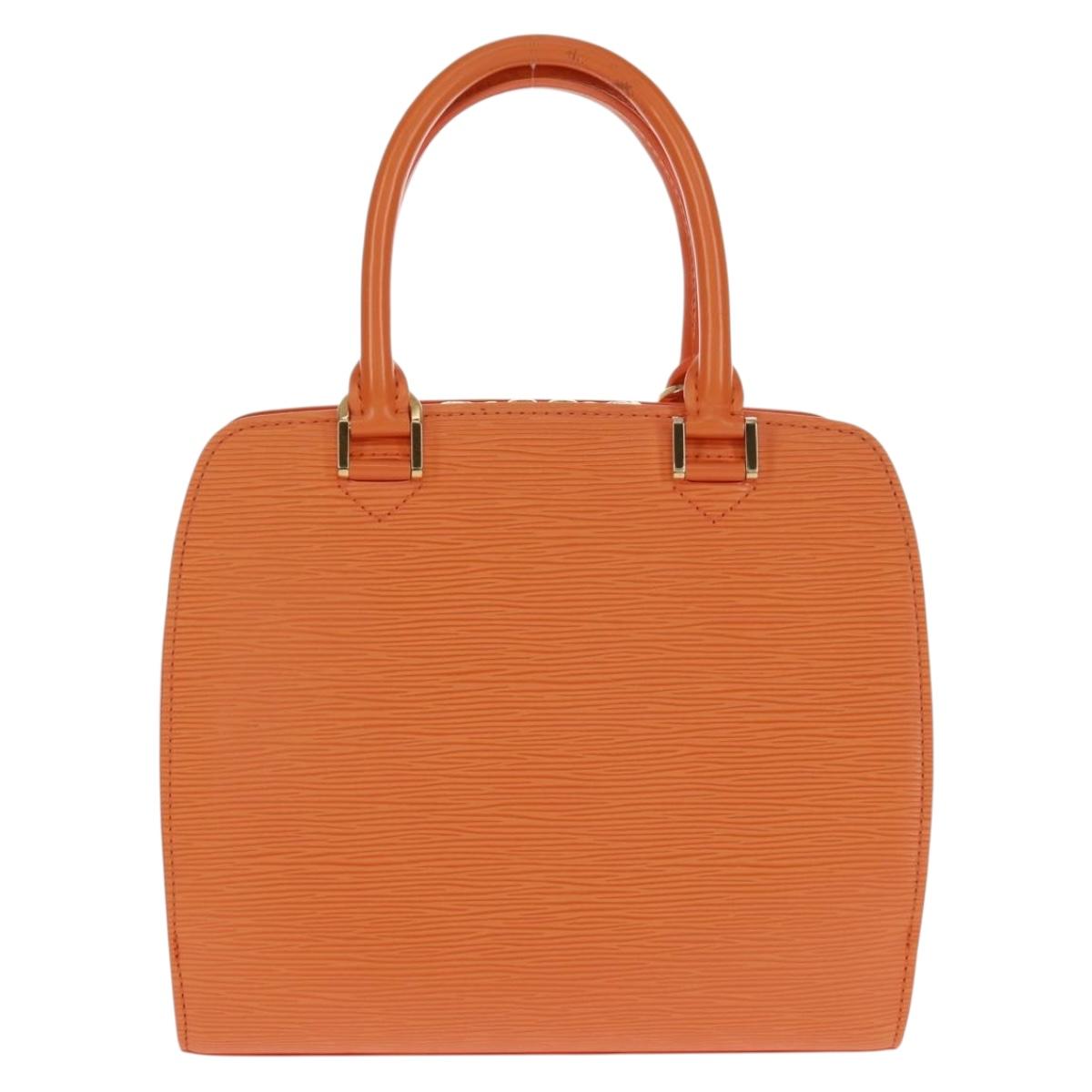 LOUIS VUITTON Epi Pont Neuf Hand Bag Orange Mandarin M5205H LV Auth 170709V