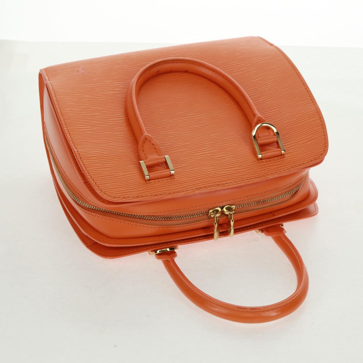 LOUIS VUITTON Epi Pont Neuf Hand Bag Orange Mandarin M5205H LV Auth 170709V