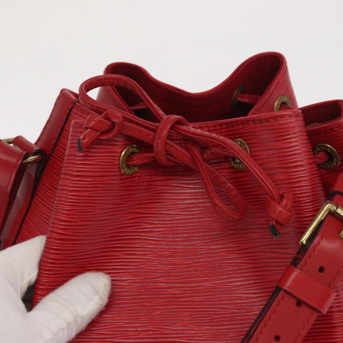 LOUIS VUITTON Epi Noe Shoulder Bag Red M44007 LV Auth 170712