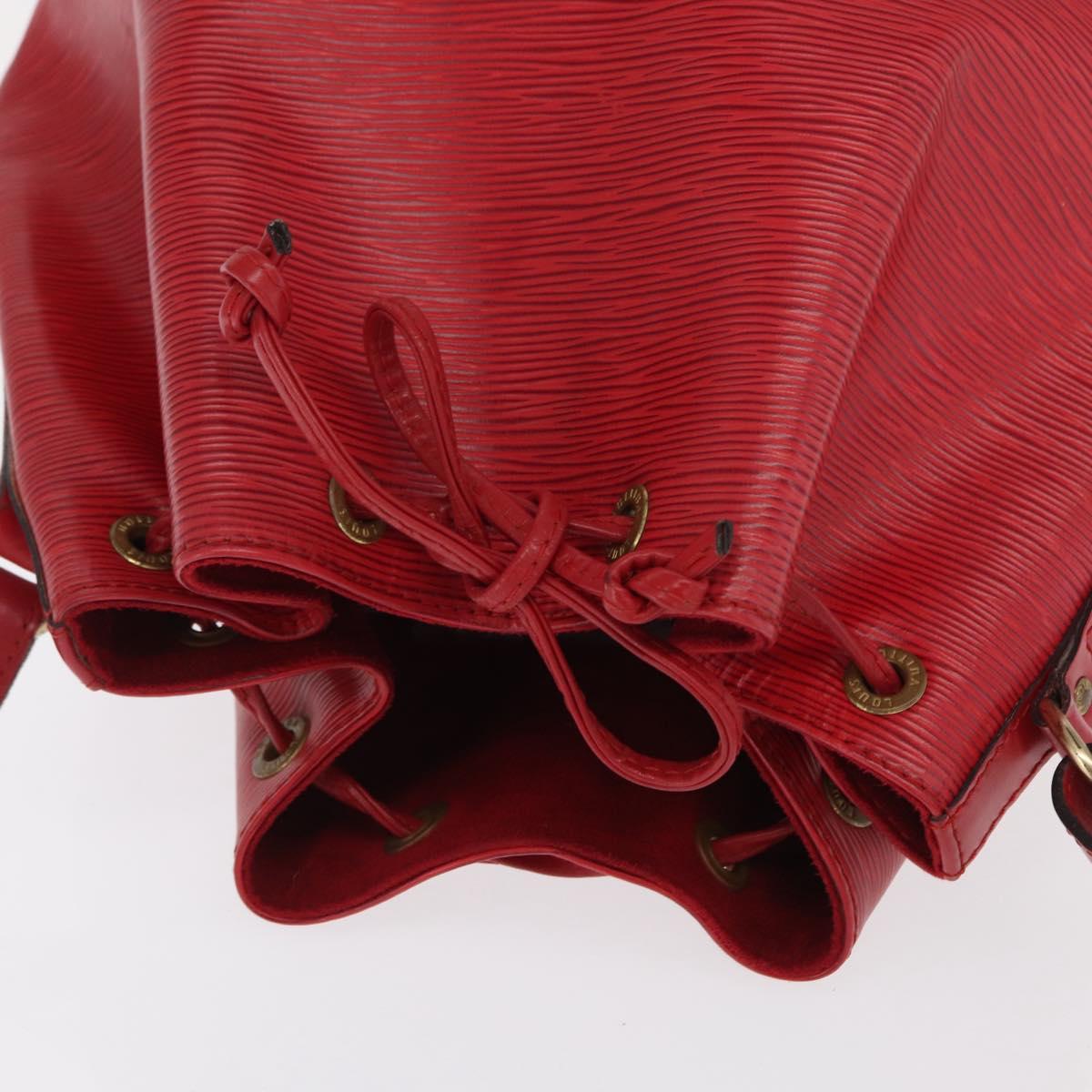 LOUIS VUITTON Epi Noe Shoulder Bag Red M44007 LV Auth 170712
