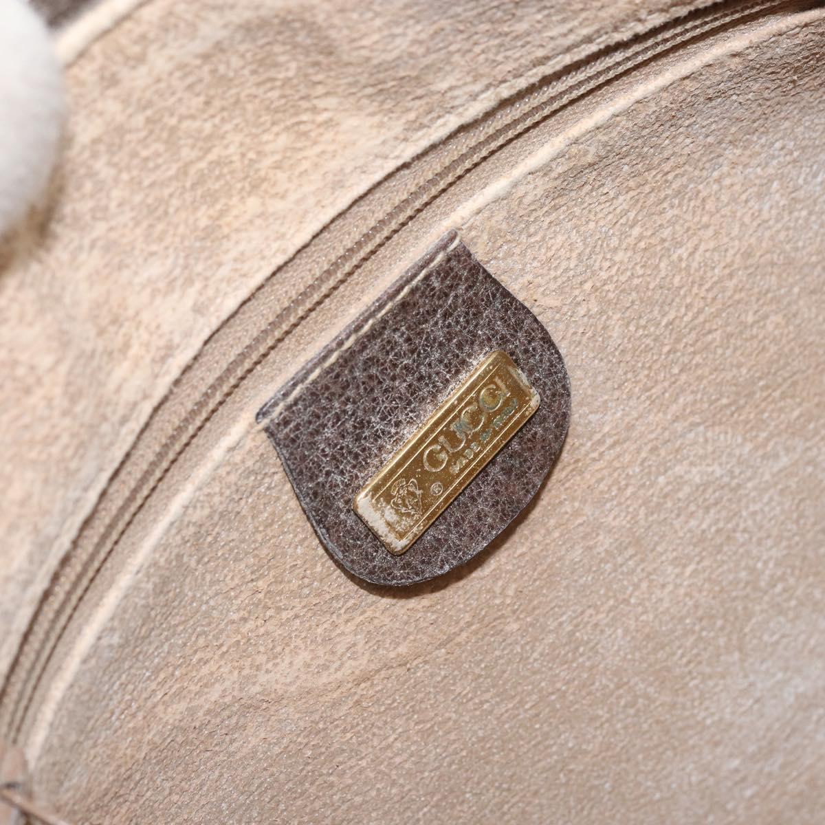 GUCCI GG Supreme Shoulder Bag PVC Beige Gold 001 115 6595 Auth 170723