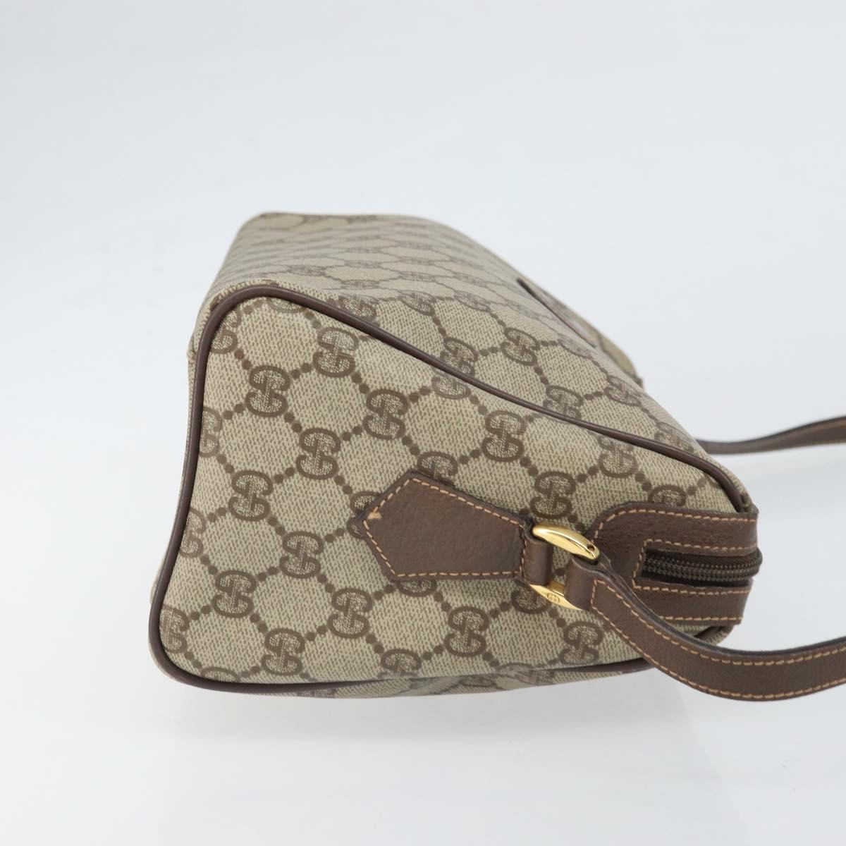 GUCCI GG Supreme Shoulder Bag PVC Beige Gold 001 115 6595 Auth 170723