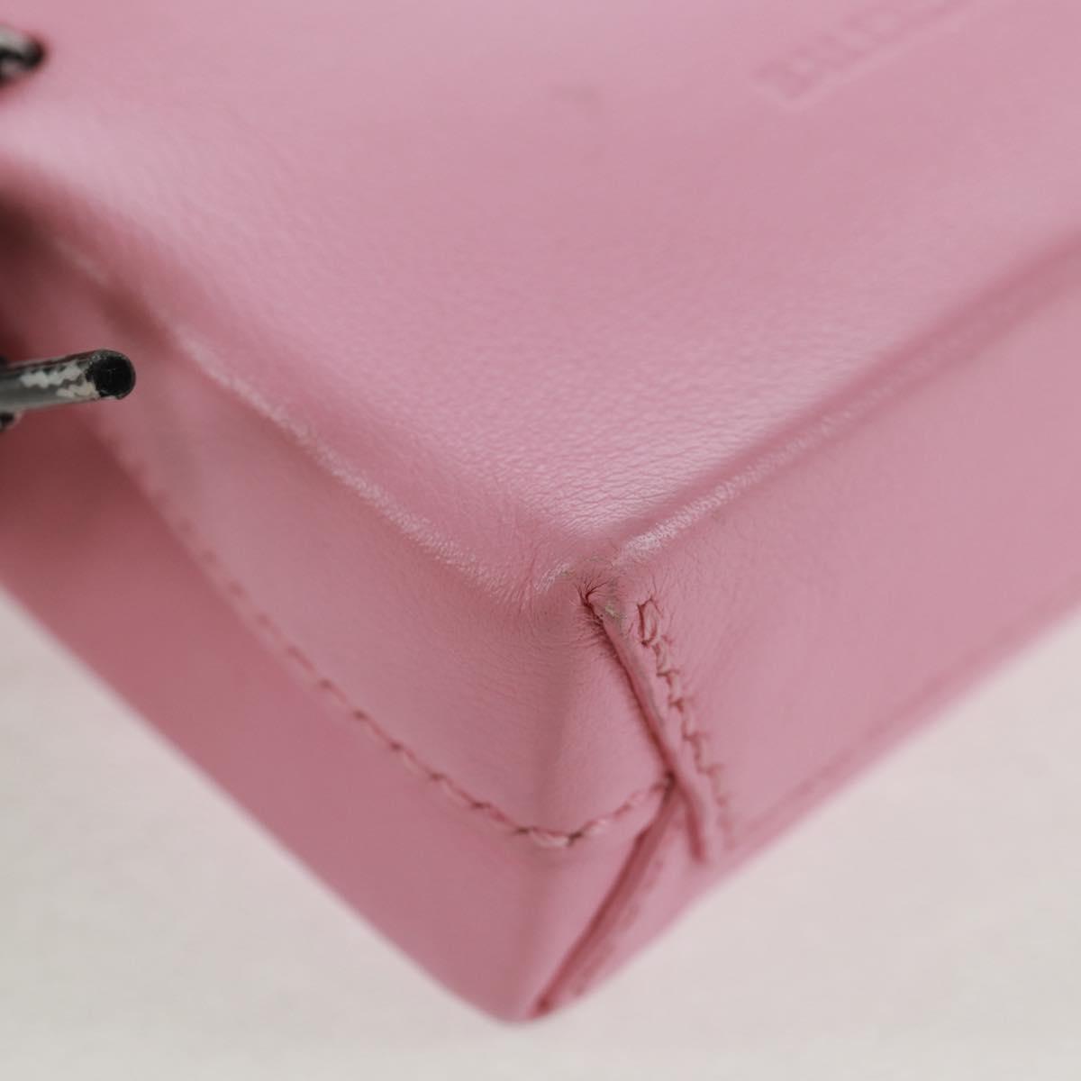 BALENCIAGA 2020S SS Hello Kitty Hand Bag Calf Skin 2way Pink 619043 Auth 170731SM