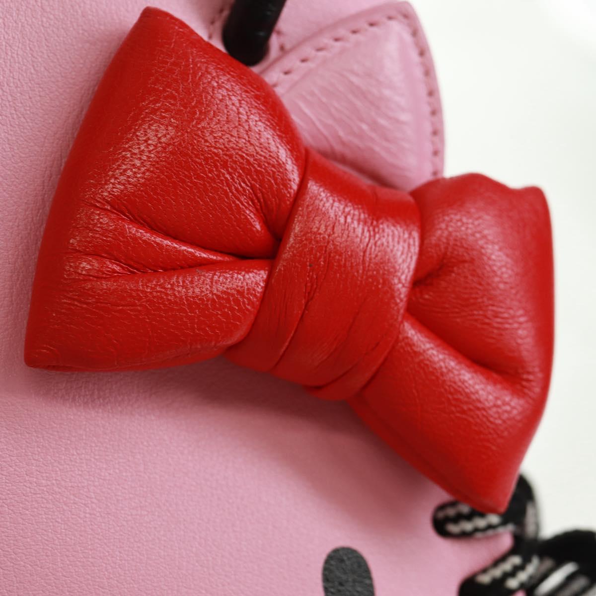 BALENCIAGA 2020S SS Hello Kitty Hand Bag Calf Skin 2way Pink 619043 Auth 170731SM