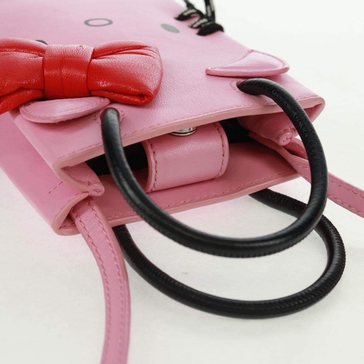 BALENCIAGA 2020S SS Hello Kitty Hand Bag Calf Skin 2way Pink 619043 Auth 170731SM