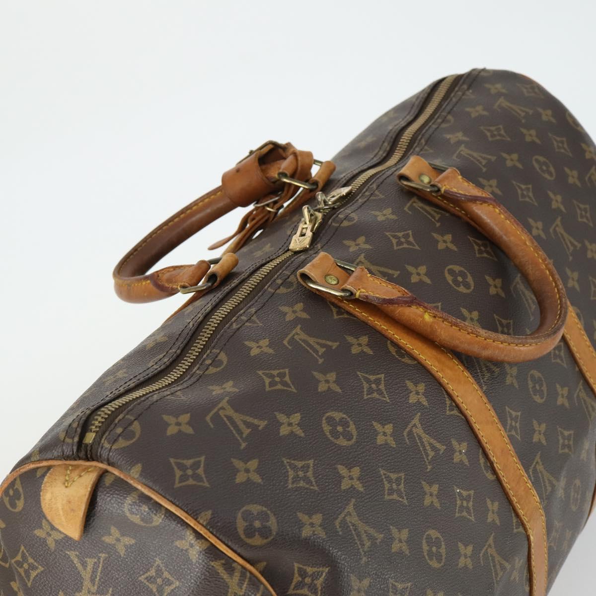 LOUIS VUITTON Monogram Keepall 50 Boston Bag M41426 LV Auth 170744
