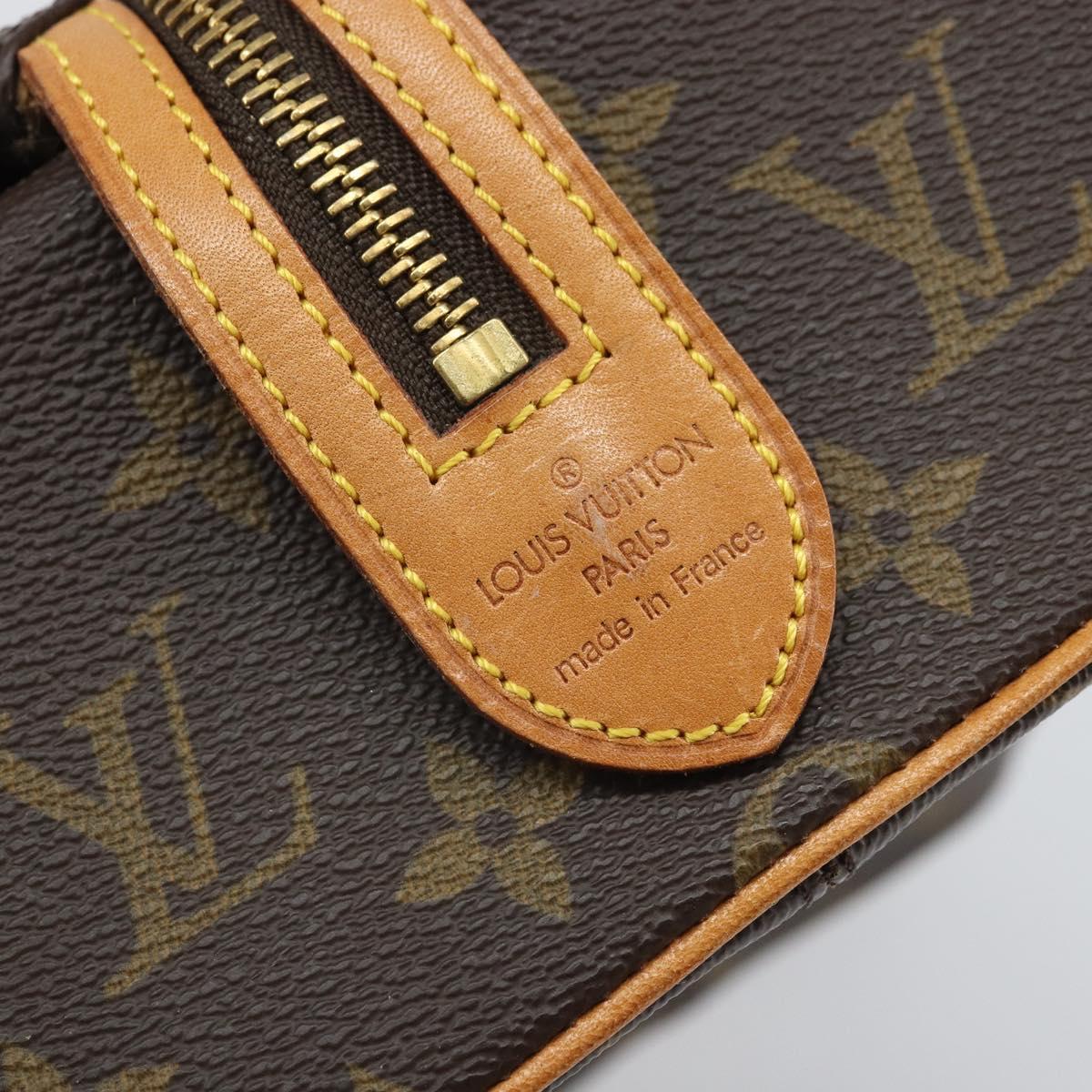 LOUIS VUITTON Monogram Trousse Patte Pression Cosmetic Pouch M47636 Auth 170753