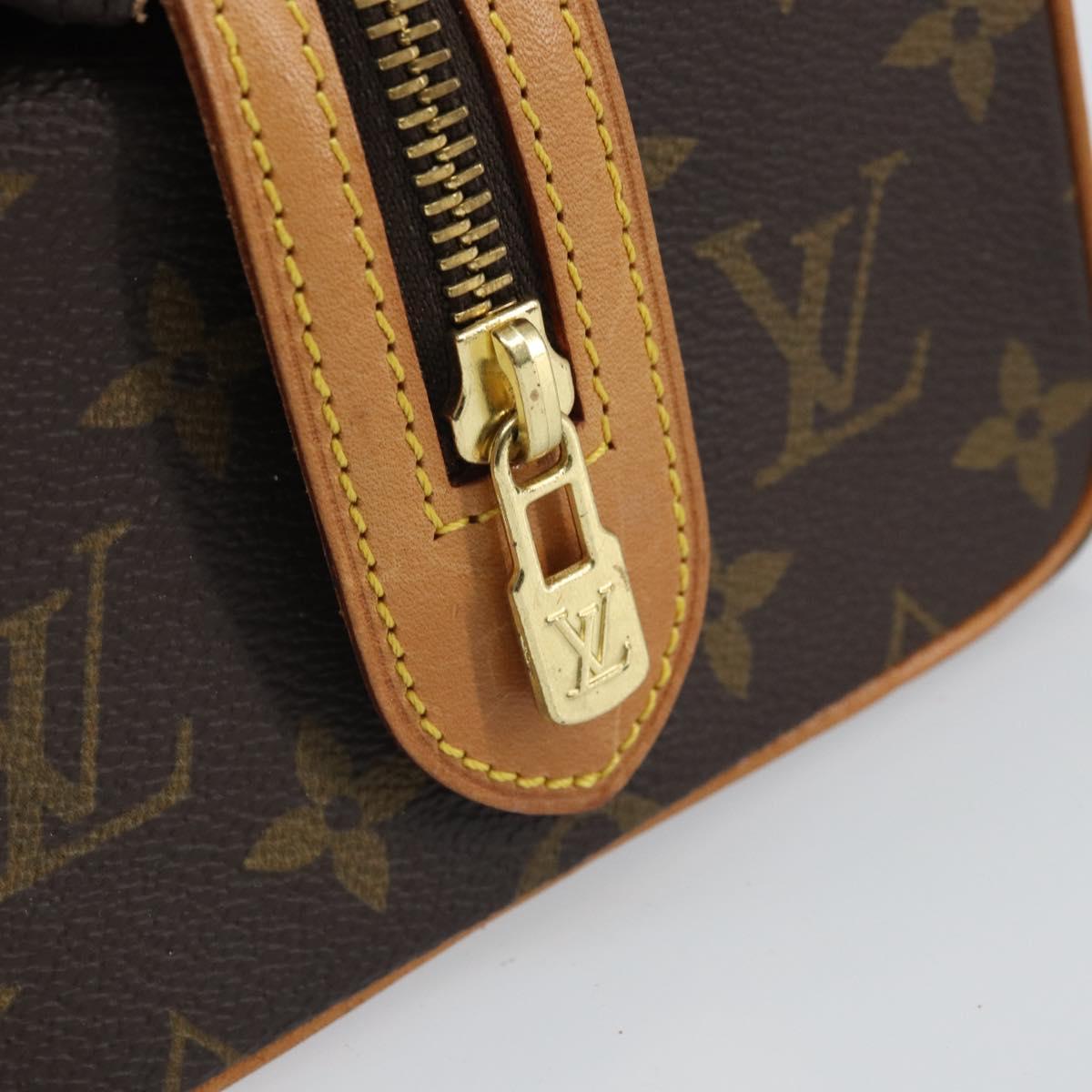 LOUIS VUITTON Monogram Trousse Patte Pression Cosmetic Pouch M47636 Auth 170753