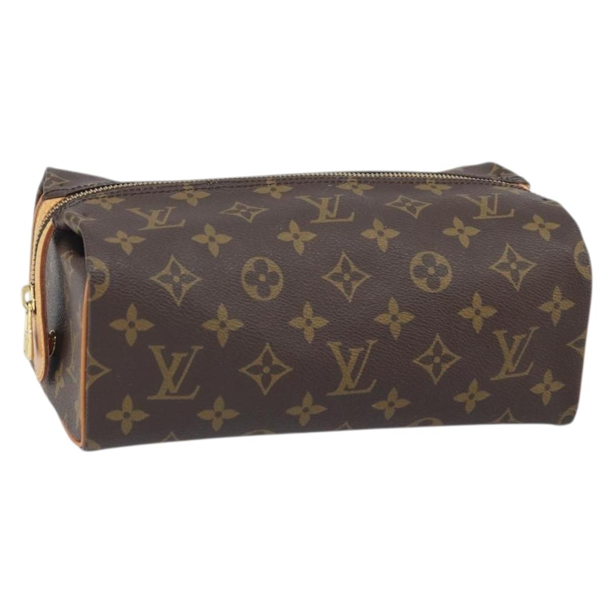 LOUIS VUITTON Monogram Trousse Patte Pression Cosmetic Pouch M47636 Auth 170753
