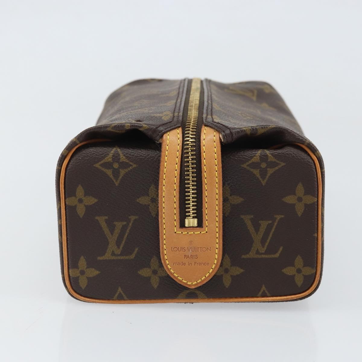 LOUIS VUITTON Monogram Trousse Patte Pression Cosmetic Pouch M47636 Auth 170753