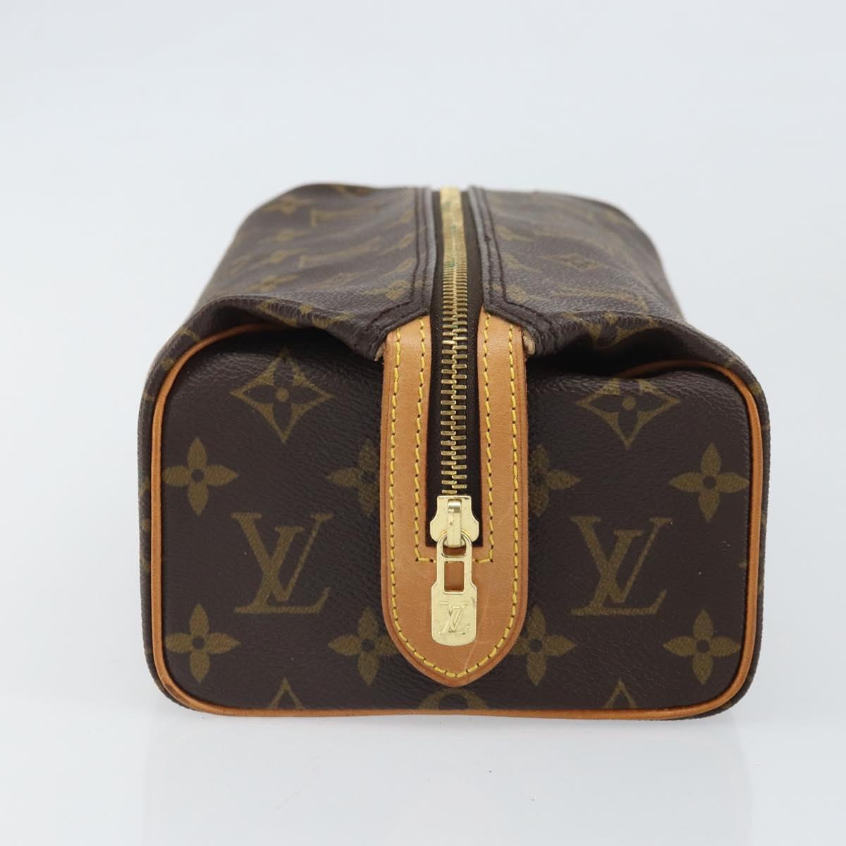 LOUIS VUITTON Monogram Trousse Patte Pression Cosmetic Pouch M47636 Auth 170753