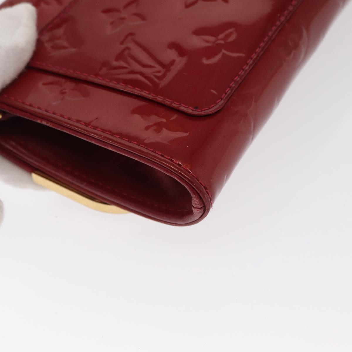 LOUIS VUITTON Monogram Vernis Rossmore PM Bag Rouge Favist M91547 LV Auth 170760