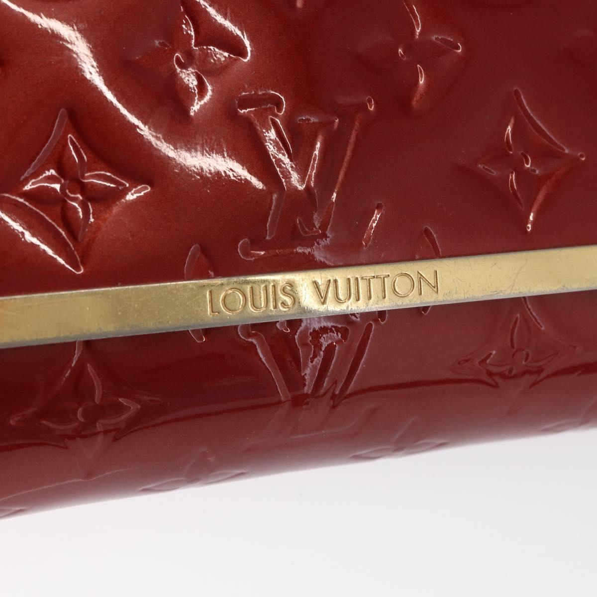 LOUIS VUITTON Monogram Vernis Rossmore PM Bag Rouge Favist M91547 LV Auth 170760