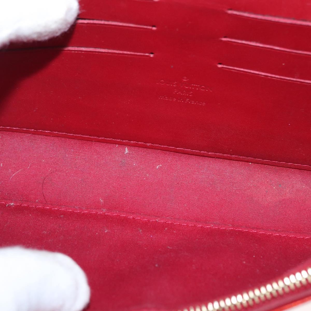 LOUIS VUITTON Monogram Vernis Rossmore PM Bag Rouge Favist M91547 LV Auth 170760