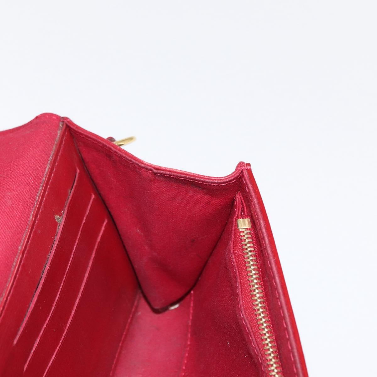 LOUIS VUITTON Monogram Vernis Rossmore PM Bag Rouge Favist M91547 LV Auth 170760