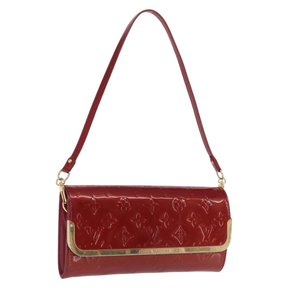 LOUIS VUITTON Monogram Vernis Rossmore PM Bag Rouge Favist M91547 LV Auth 170760