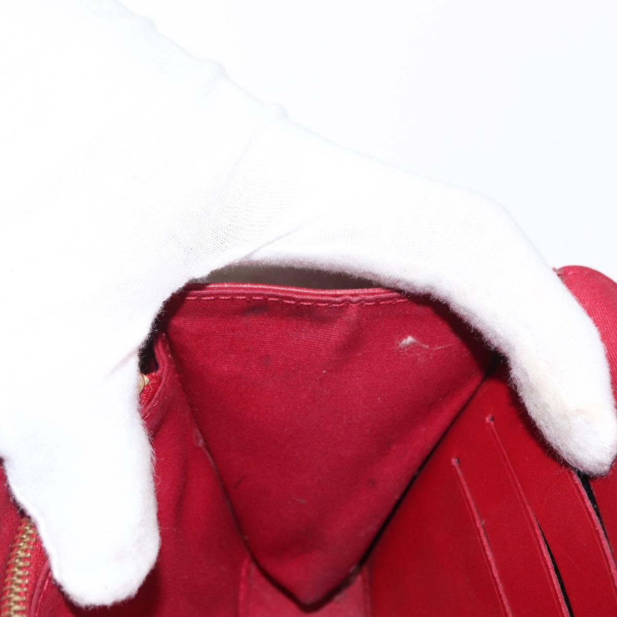 LOUIS VUITTON Monogram Vernis Rossmore PM Bag Rouge Favist M91547 LV Auth 170760