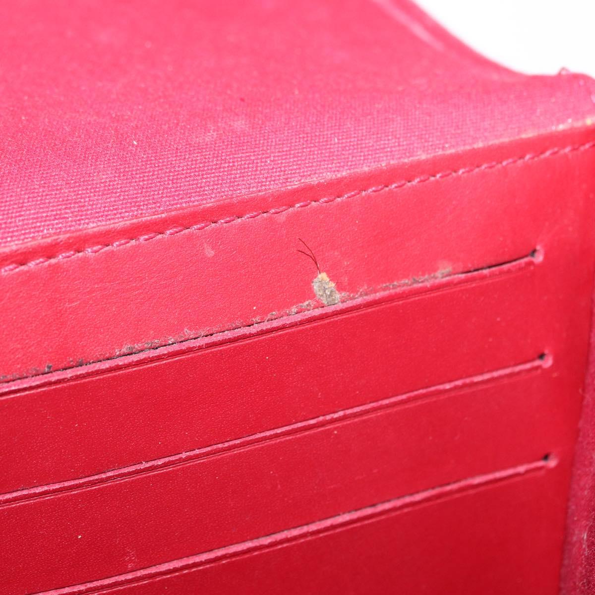 LOUIS VUITTON Monogram Vernis Rossmore PM Bag Rouge Favist M91547 LV Auth 170760