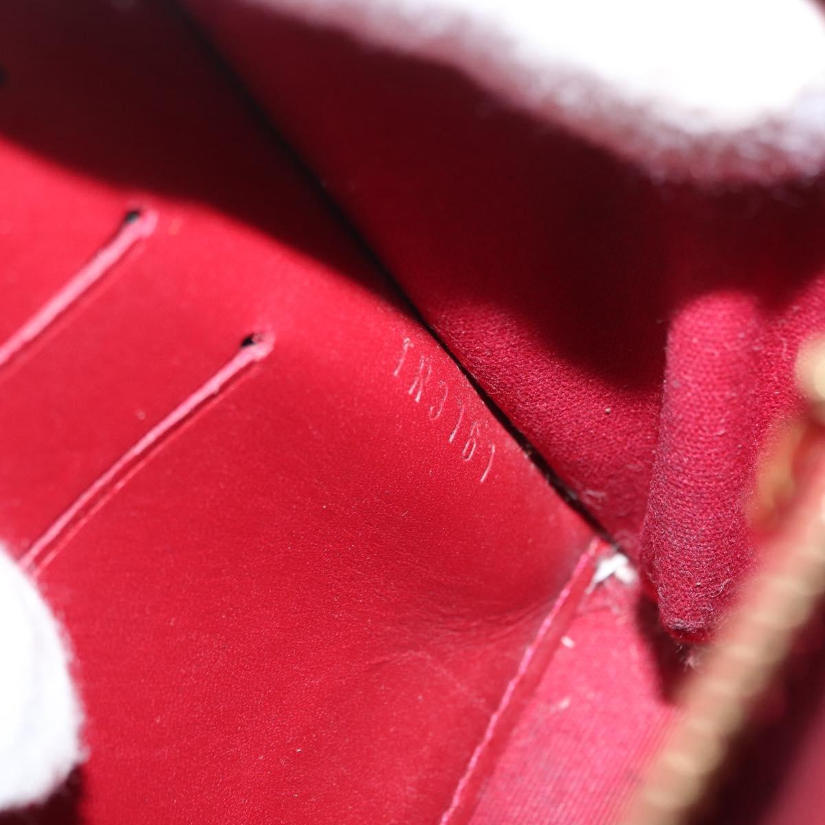 LOUIS VUITTON Monogram Vernis Rossmore PM Bag Rouge Favist M91547 LV Auth 170760