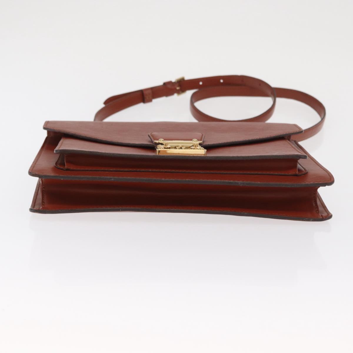 LOUIS VUITTON Epi Monceau 28 Hand Bag Brown M52123 LV Auth 170765