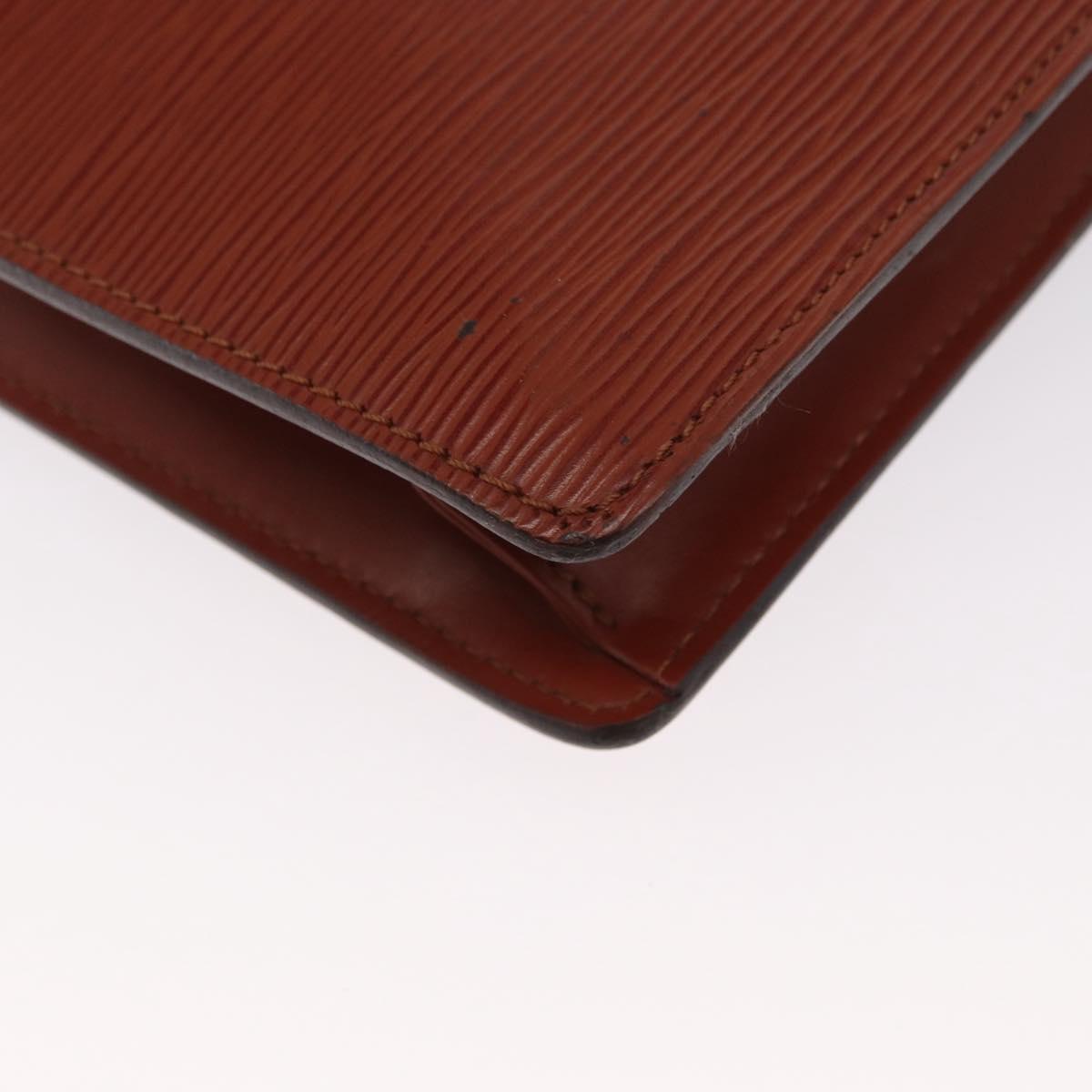 LOUIS VUITTON Epi Monceau 28 Hand Bag Brown M52123 LV Auth 170765