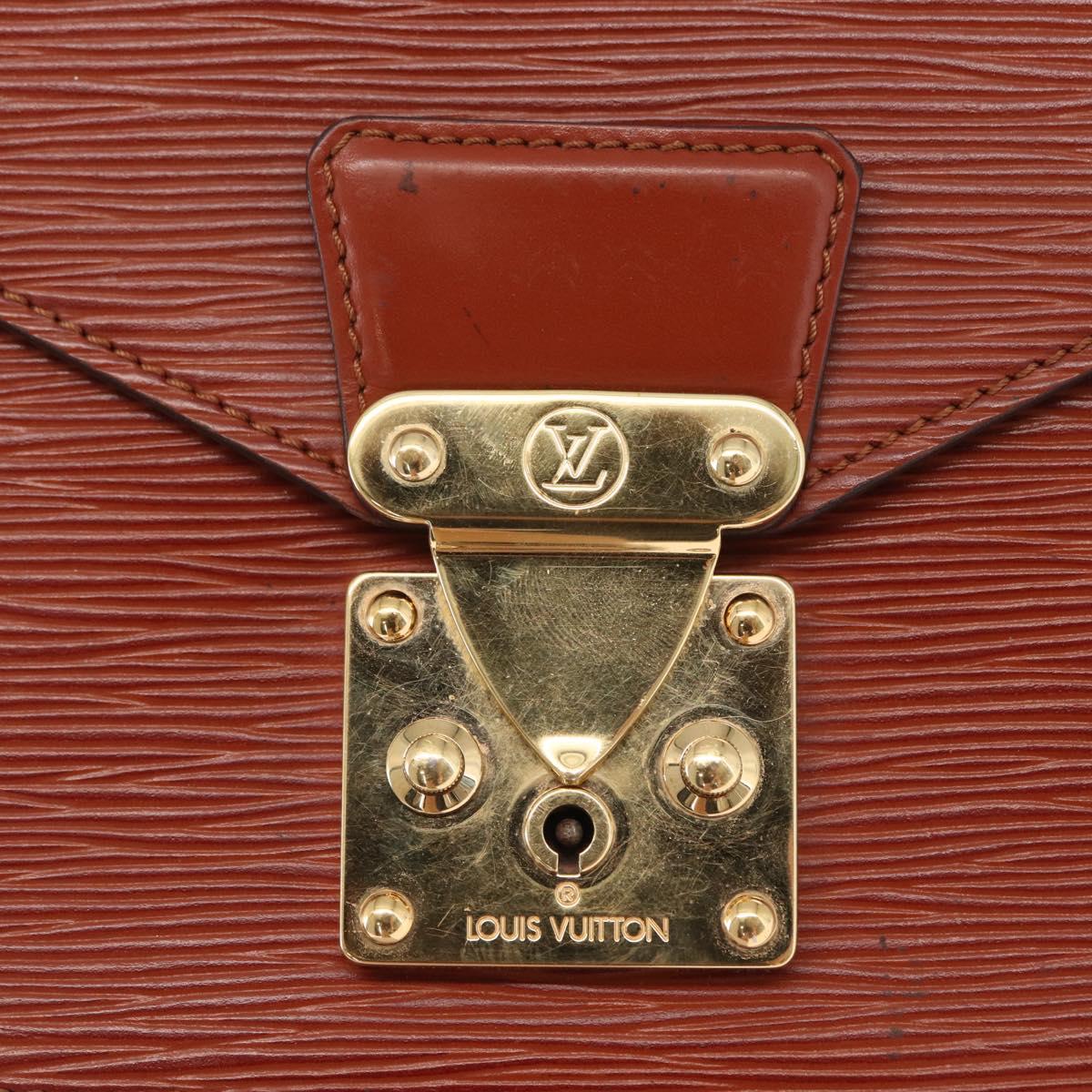 LOUIS VUITTON Epi Monceau 28 Hand Bag Brown M52123 LV Auth 170765