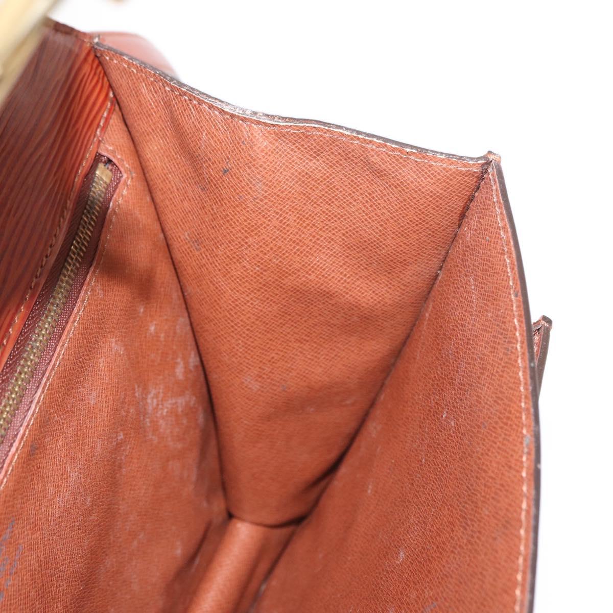 LOUIS VUITTON Epi Monceau 28 Hand Bag Brown M52123 LV Auth 170765