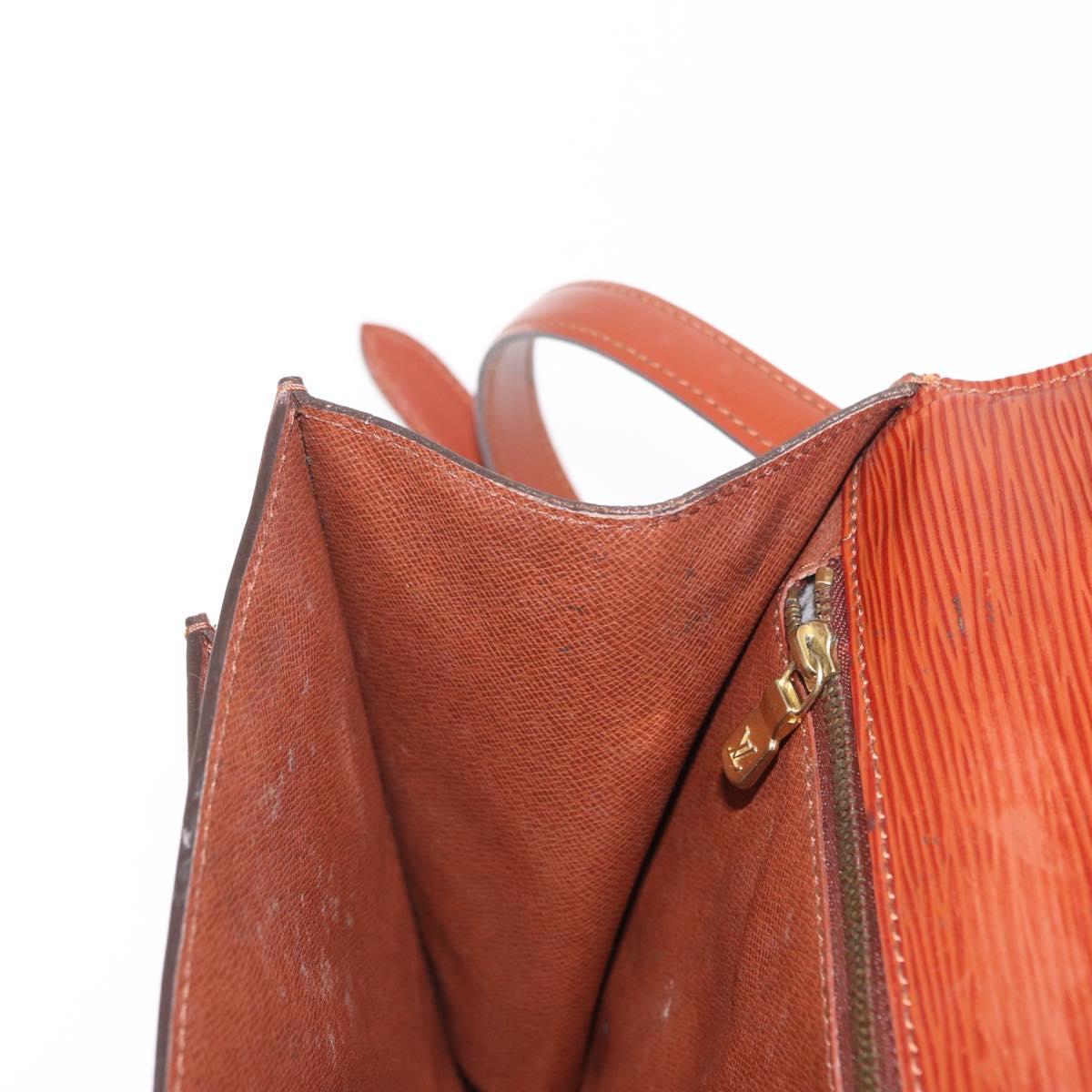 LOUIS VUITTON Epi Monceau 28 Hand Bag Brown M52123 LV Auth 170765