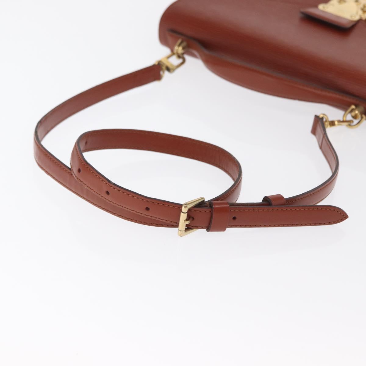 LOUIS VUITTON Epi Monceau 28 Hand Bag Brown M52123 LV Auth 170765