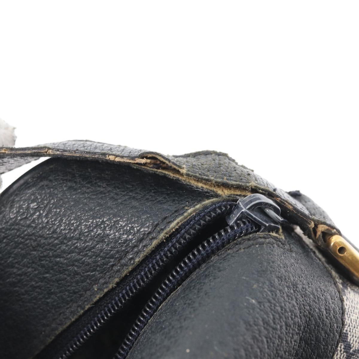 GUCCI GG Supreme Sherry Line Shoulder Bag PVC Navy Gold 904 02 084 Auth 170766