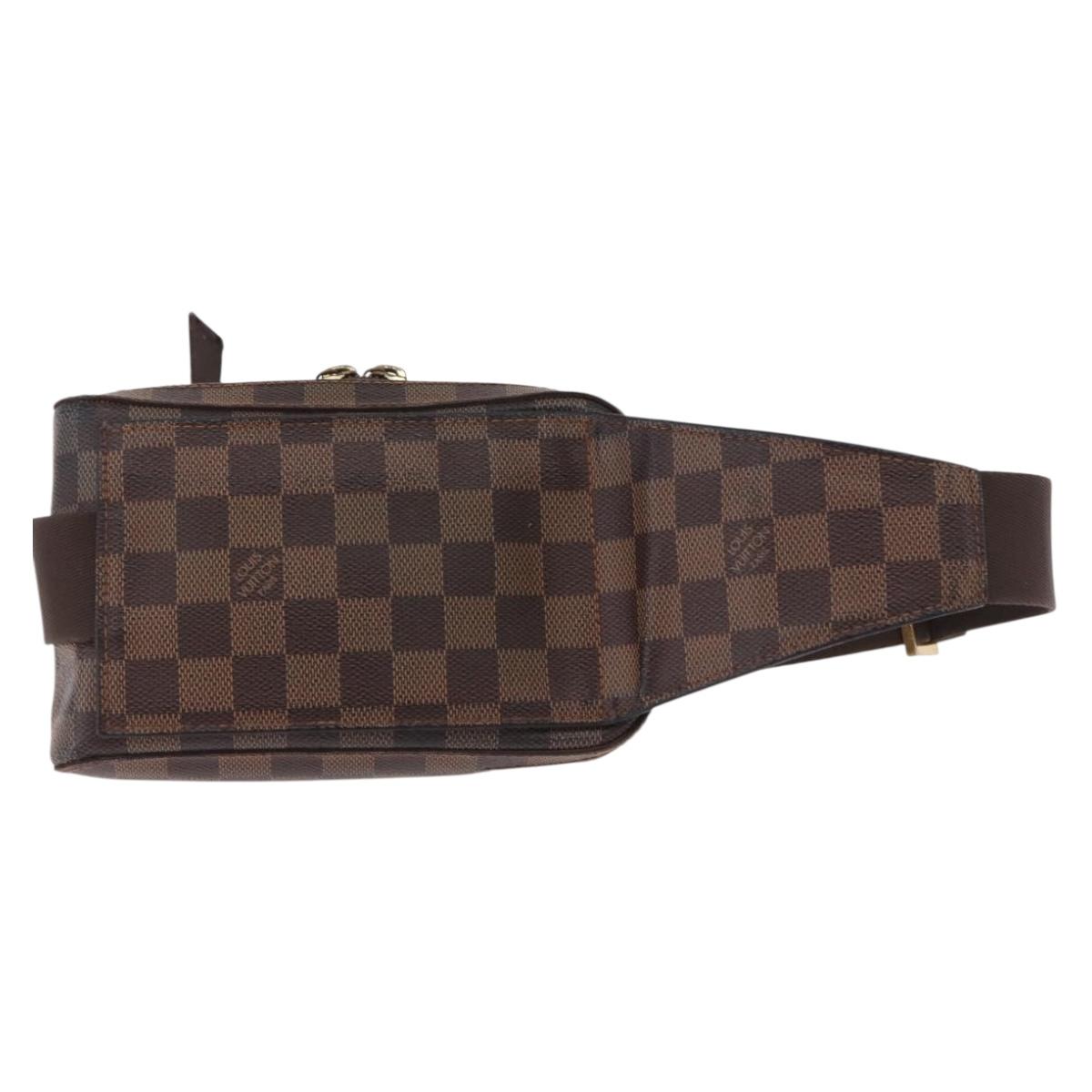 LOUIS VUITTON Damier Ebene Geronimos Shoulder Bag N51994 LV Auth 170767