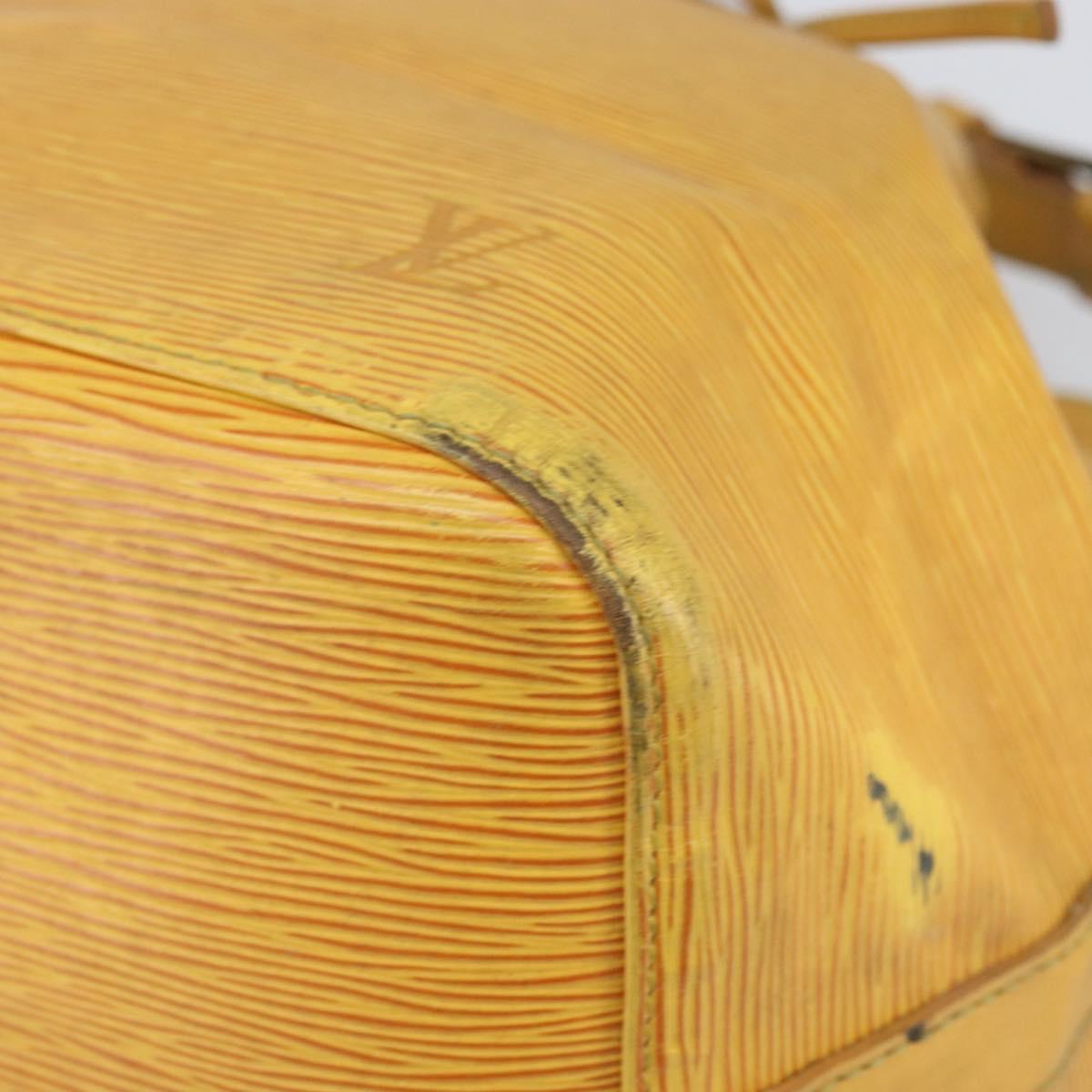 LOUIS VUITTON Epi Petit Noe Shoulder Bag Yellow M44109 LV Auth 170770